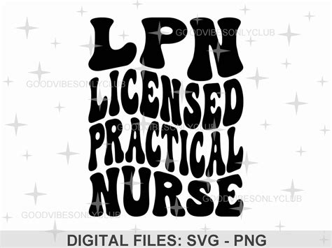 Lpn Licensed Practical Nurse Svg Retro Wavy Text Svg Nurse