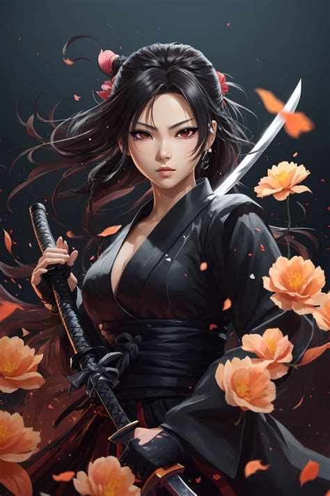 a beautiful anime girl warrior with katana by shuhdi on DeviantArt