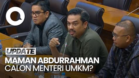 Video Kelakar Dasco Sebut Maman Abdurrahman Calon Menteri UMKM YouTube