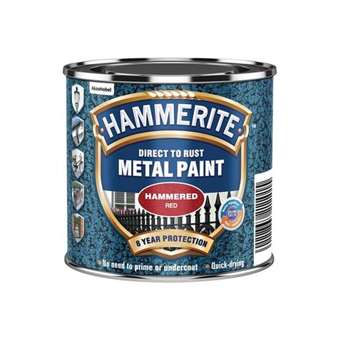 Shop Hammerite Direct To Rust Hammered Finish Paint Red 250ml HMMHFR250