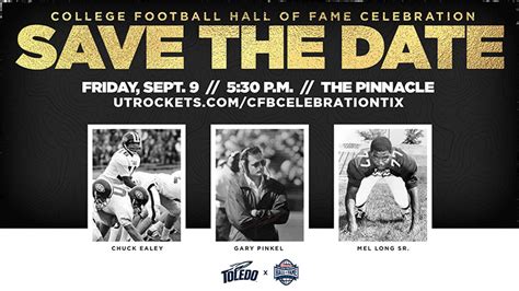 Rockets To Honor College Football Hall Of Fame Inductees Utoledo News