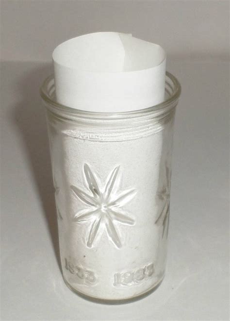 Vintage Jelly Jar Glass Cut Glass Starburst Pattern Anchor