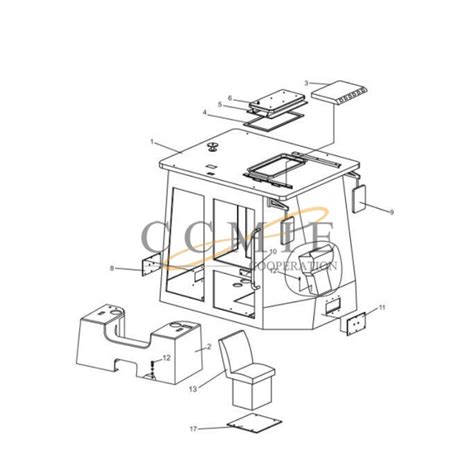 China Backhoe Loader Cab Xcmg Wz Spare Parts