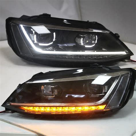 Par De Faros Led De Nuevo Dise O Para Vw Para Jetta Mk Sagitar