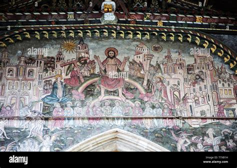 Medieval Doom Painting Of The Day Of Judgement Church Of Saint Thomas