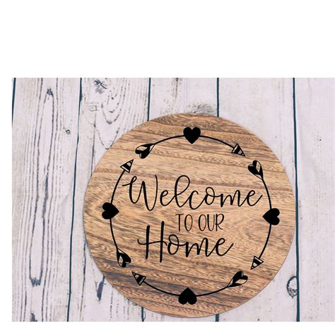 Welcome Svg Home Svg Welcome To Our Home Svg Heart Arrow Cut File S