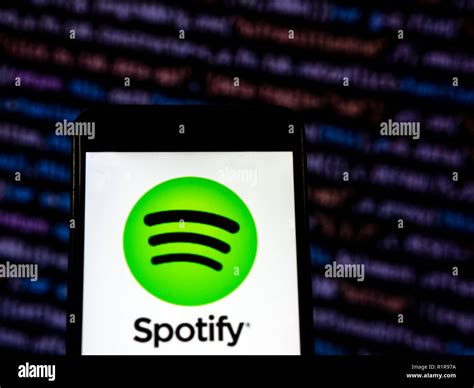 Spotify Logo Seen Displayed On Smart Phone Spotify Technology Sa Is