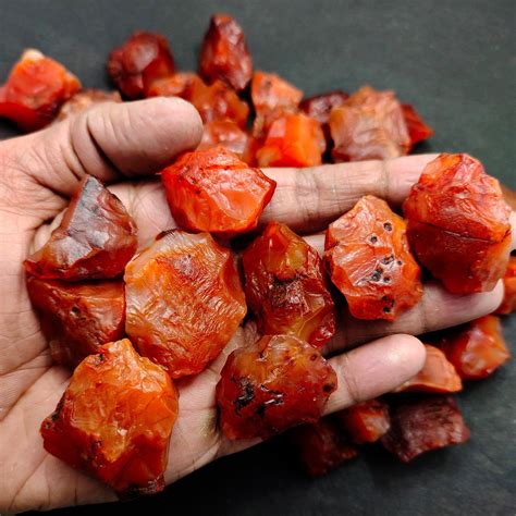 Raw Carnelian Crystal Lot Wholesale Natural Carnelian Rough Etsy In