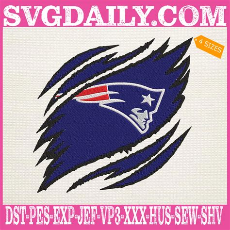 New England Patriots Embroidery Design Svgdaily Daily Free Premium