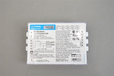 Lot Of Lutron Ec Dt Ku S Ecosystem Dimming Ballast Rhino Trade Llc