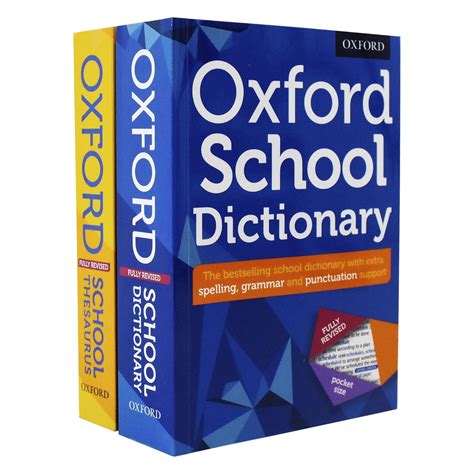 Oxford School Dictionary and Thesaurus 2 Books Set: Oxford Dictionary ...