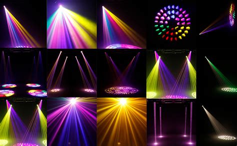 Amazon Shehds Moving Head Stage Lights Bulb W R Blub Gobos