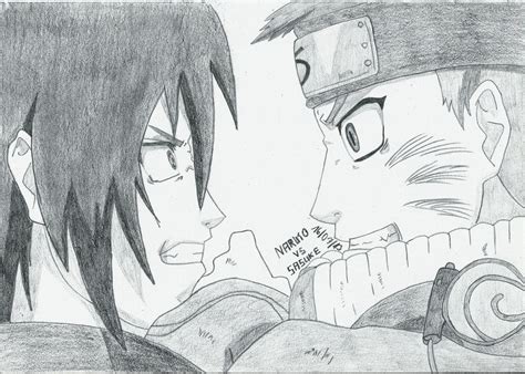 Naruto vs Sasuke (Valley of the end) by Haku-in-the-snow on DeviantArt