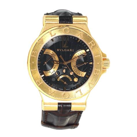 Bvlgari Diagono Retrograde Moonphase Limited Edition 18k Rose Gold EBay