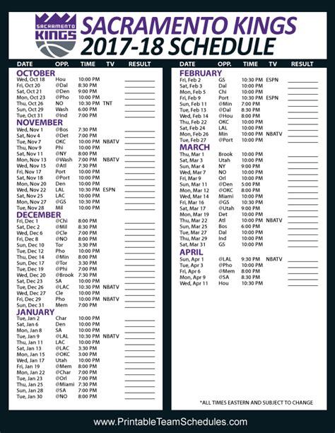 Here Are All The Printable Nba Team Schedules For The