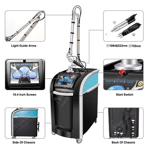 Picolaser 2 In 1 ND YAG Laser Removal Picosecond Q Switched Tattoo