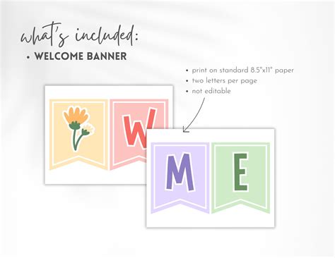 Classroom Welcome Banner, Classroom Decor, Printable, Spring - Etsy