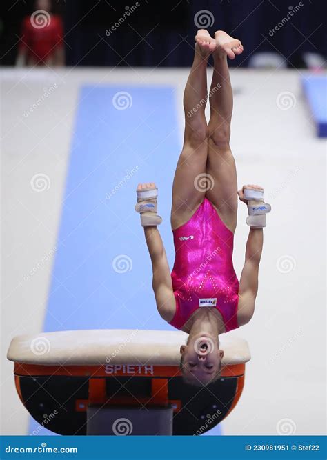 Artistic Gymnastics Vault Editorial Photo Image Of Exercise