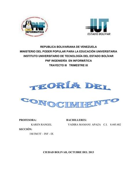 Teoria Del Conocimiento Pdf Descarga Gratuita