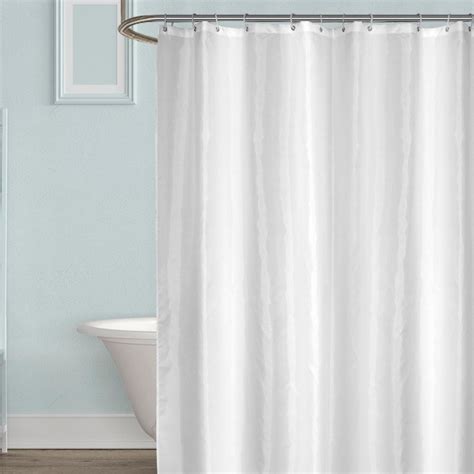 Штора для ванной Carnation Home Fashions Shine White 240х200 цвет белый ...