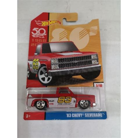 Hot Wheels Th Anniversary Throwback Chevy Silverado Shopee Malaysia