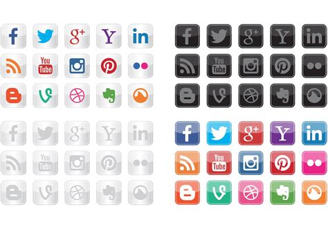 Social Icon Vectors | Free Vector Art at Vecteezy!