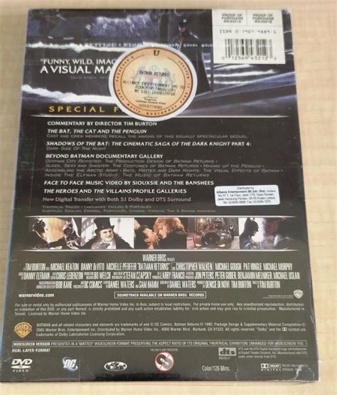 English Movie Batman Returns DVD 2 Disc Special Edition 1992 Film