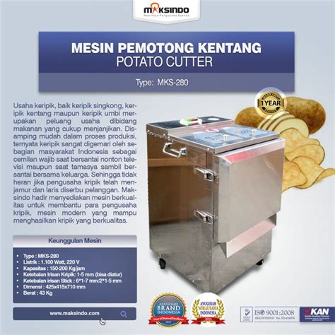 Mesin Pemotong Kentang Maksindo