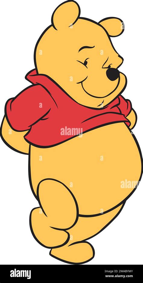 Personaje de dibujos animados de winnie pooh Imágenes vectoriales de