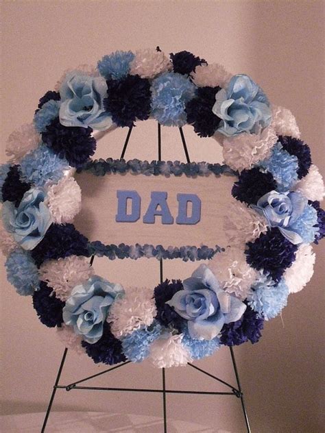 Dad Wreath // Gravesite Wreath // Cemetery by MajesticSilkFlowers