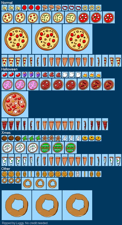 Pizza Tower Game Sprites