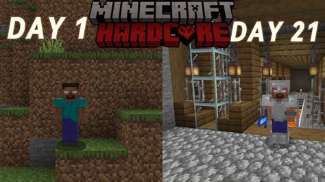 Surviving 21 Days In Minecraft Hardcore YouTube