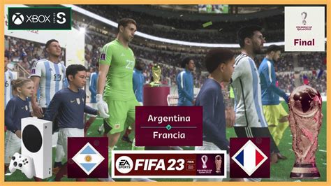 Argentina Vs Francia Fifa Xbox Series S Gameplay Mundial Qatar