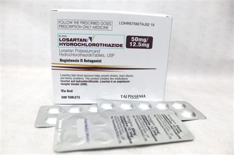 Losartan Potassiumhydrochlorothiazide 50mg125mg Taj Pharma Taj