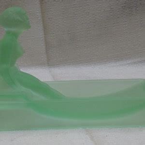A Vintage Long Nude Nymph Art Deco Soap Dish Ash Tray Jewel