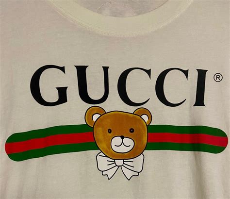 Gucci X Kai Teddy Bear White Shirt Women S Fashion Tops Shirts On Carousell