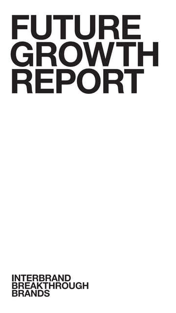 Breakthrough Brands Report Interbrand | PDF 