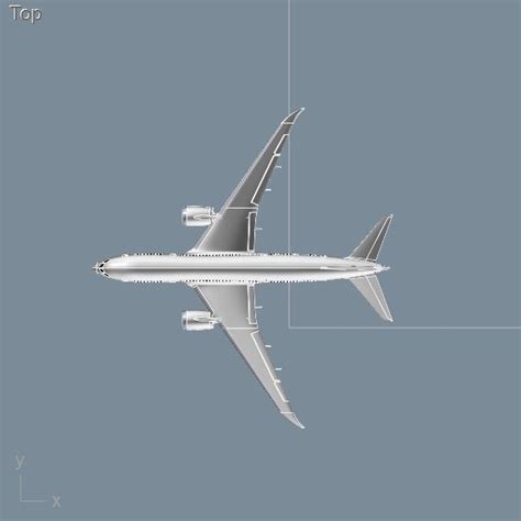 Boeing 787 8 Comercial Aircraft Cad Model 3d Model Cgtrader