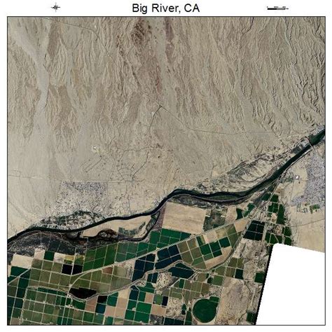 Aerial Photography Map Of Big River Ca California