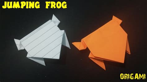 Origami Jumping Frog How To Make A Paper Origami Frog Tutorial Step By