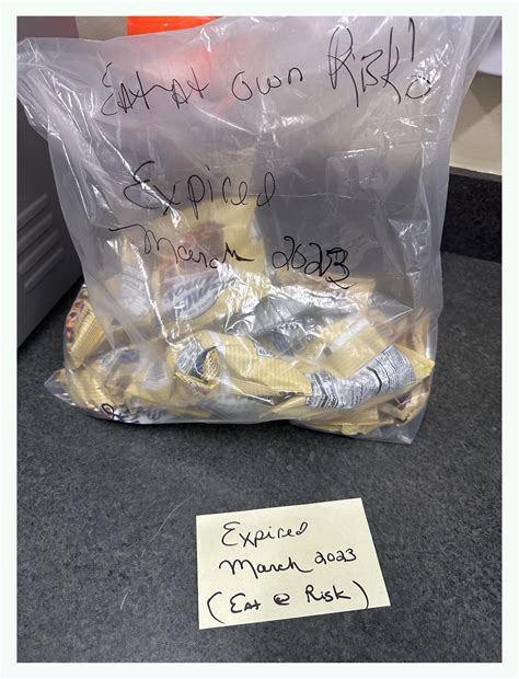 These risky cookiez were put out in our break room today, November 17