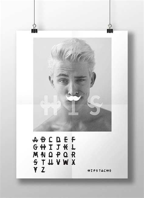 Hipstache Typeface On Behance