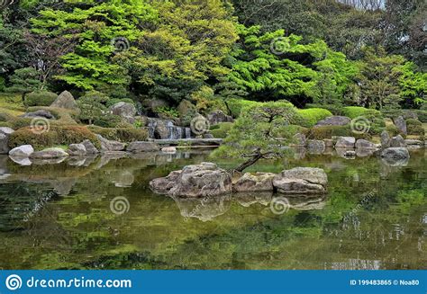 Ohori Park Japanese Garden Fukuoka City Japan Editorial Image Image