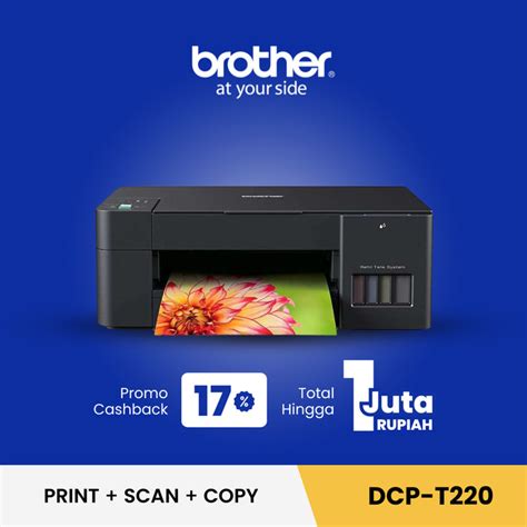 Promo BROTHER Printer Ink Tank DCP T220 Print Scan Copy USB