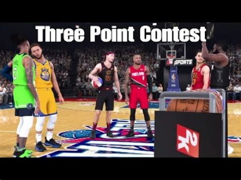 NBA 2K20 MyLeague MyCareer Three Point Contest YouTube