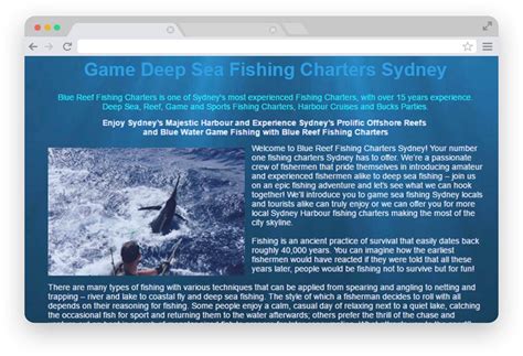 Blue Reef Fishing Charters - Content's Me