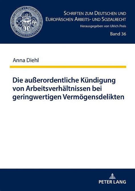 Schriften Zum Deutschen Und Europäischen Arbeits Und Sozialrecht