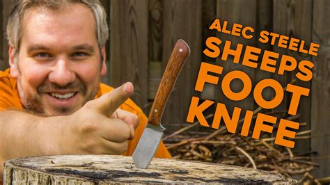 Making The Alec Steele Sheeps Foot Knife Build A Knife Box Youtube