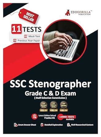 Buy SSC Stenographer Grade C And D Exam 2024 English Edition 8 Full