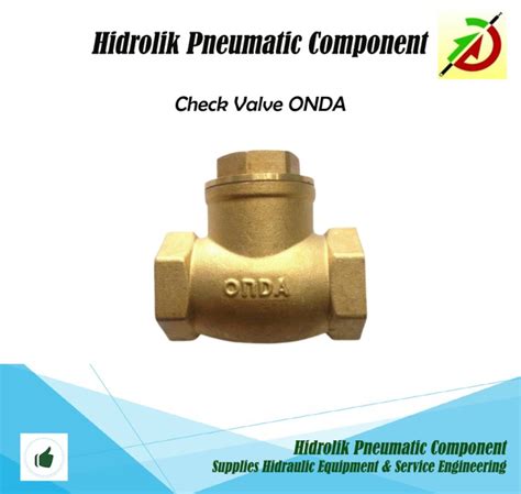 Jual Check Valve ONDA Kuningan Drat 2 Inch Swing Check Valve 2